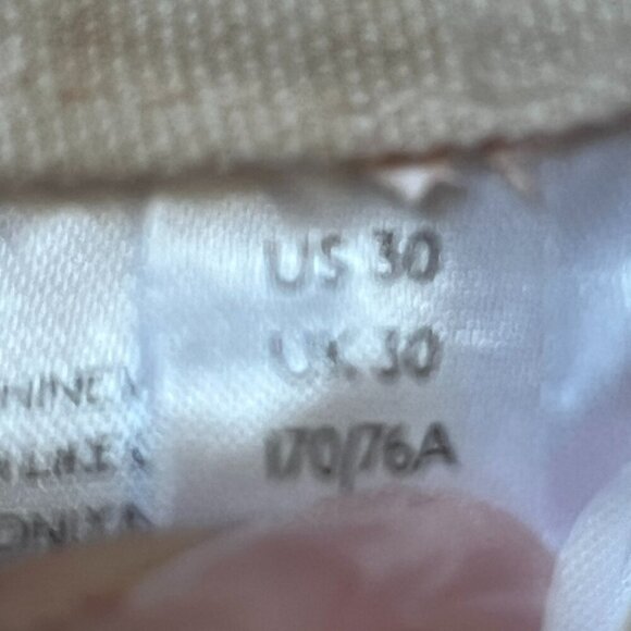 FP WE THE FREE Taupe HIGH RISE WIDE LEG FLAT FRONT COTTON BAGGIE PANTS -NWT - 30 - Picture 10 of 12